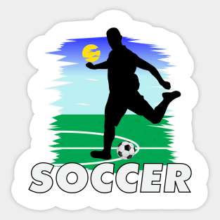 Soccer forward Sticker